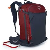 Osprey Soelden Pro 32L Men's Ski and Snowboard Backpack with E2 Airbag System, Red Mountain