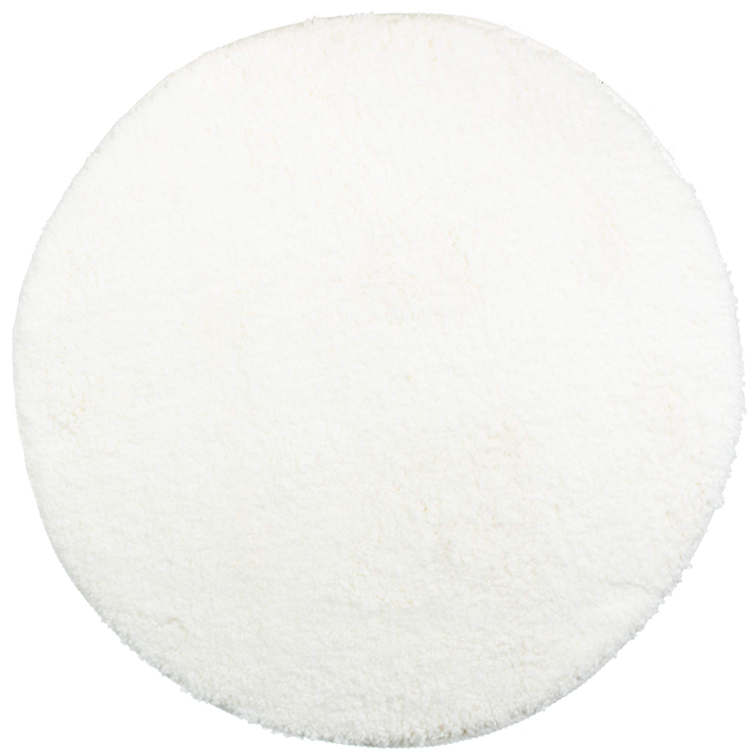 Brandsseller Bath Mat Bathroom Rug 100% polyester size Ø 60 cm White — image 1