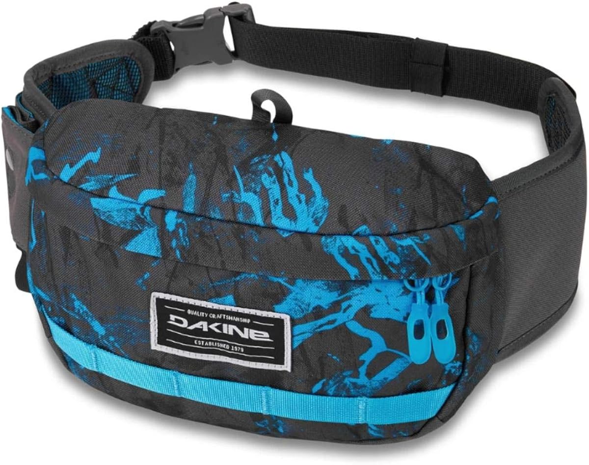 Dakine Hot Laps 2L Fanny Packs Cyan Scribble Clothing