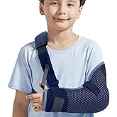 Velpeau Kids Arm Sling Shoulder Immobilizer with Waist Strap, Ventilated & Breathable Design, Arm Support Brace for Children, Boys, Girls (Kids Mesh Version-Left Hand, X-Small)