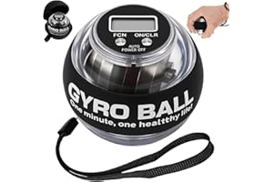 Vital Wrist Ball Hand Exerciser, Vital Wrist Ball Exerciser with LCD Counter, Metal Gyro Ball Torque Ball for Grip Strength, 