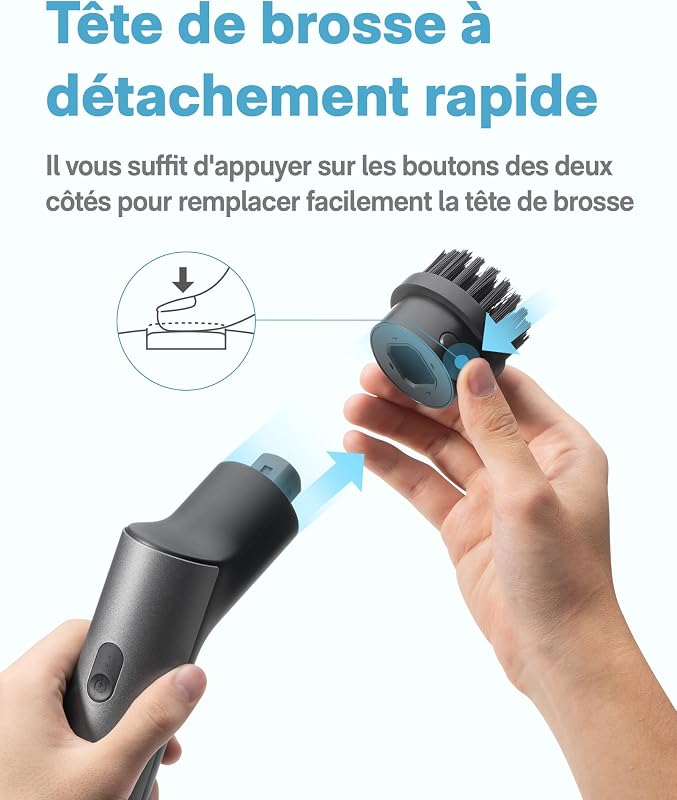 Brosse Nettoyage Electrique Rotative, Brosse Rotative Électrique,IPX7