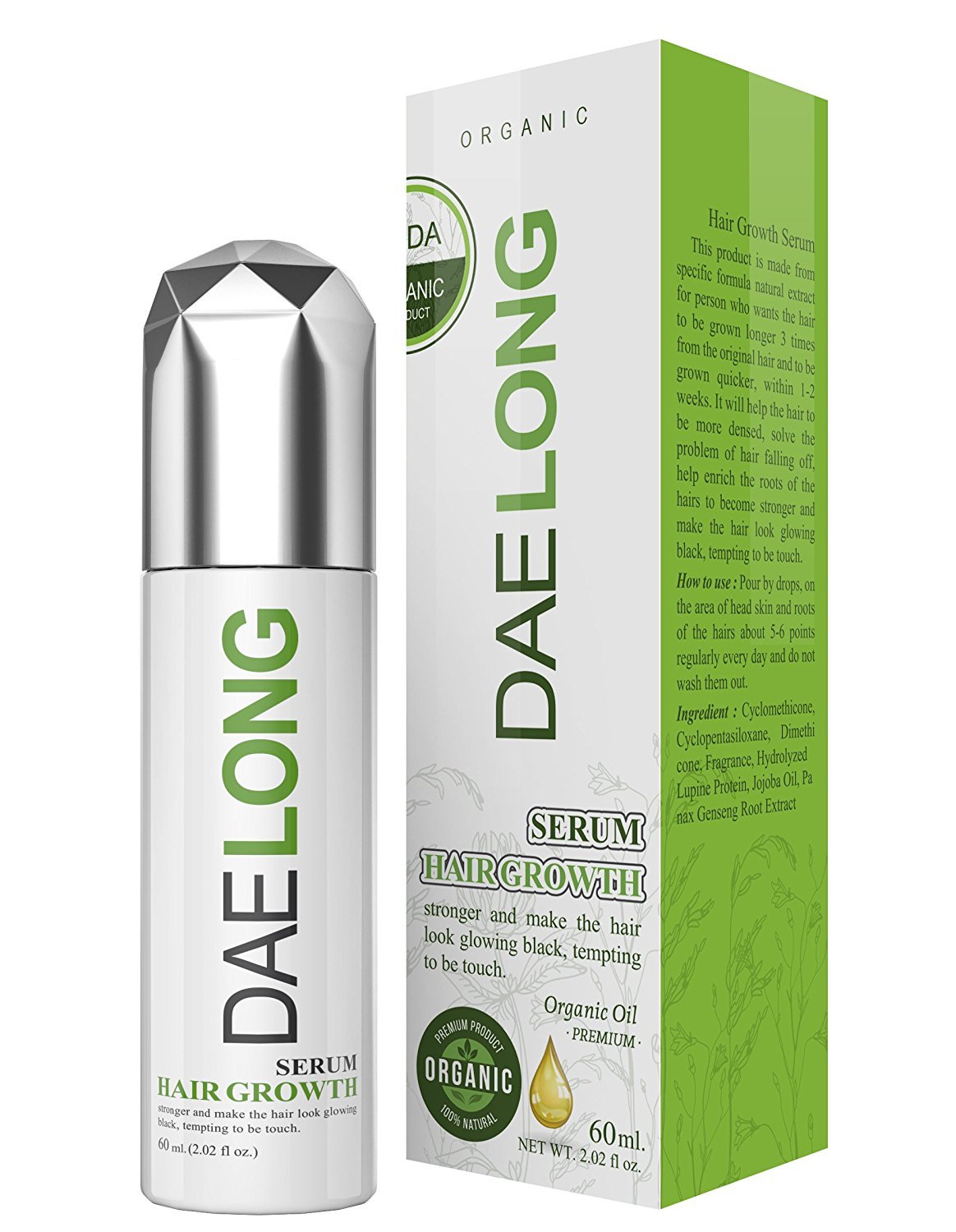 Buy Daelong Hair Growth Serum With Jojoba Oil Dimethicone Panax