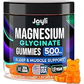Magnesium Glycinate Gummies for Adults 500mg - Chewable Magnesium Glycinate for Kids Sleep, Glicinato De Magnesio para Mujeres, 60 Count