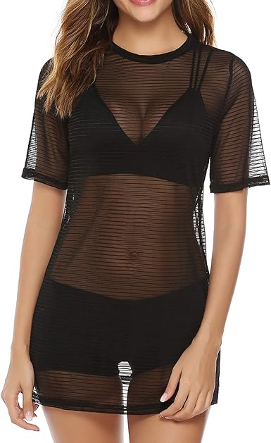 see through blouse dress