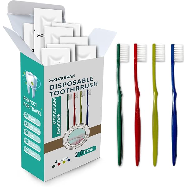 Bamboo Travel Toothbrush Kit With Toothpaste Tablets - Eco Friendly Mint Toothbrush Set For Travel