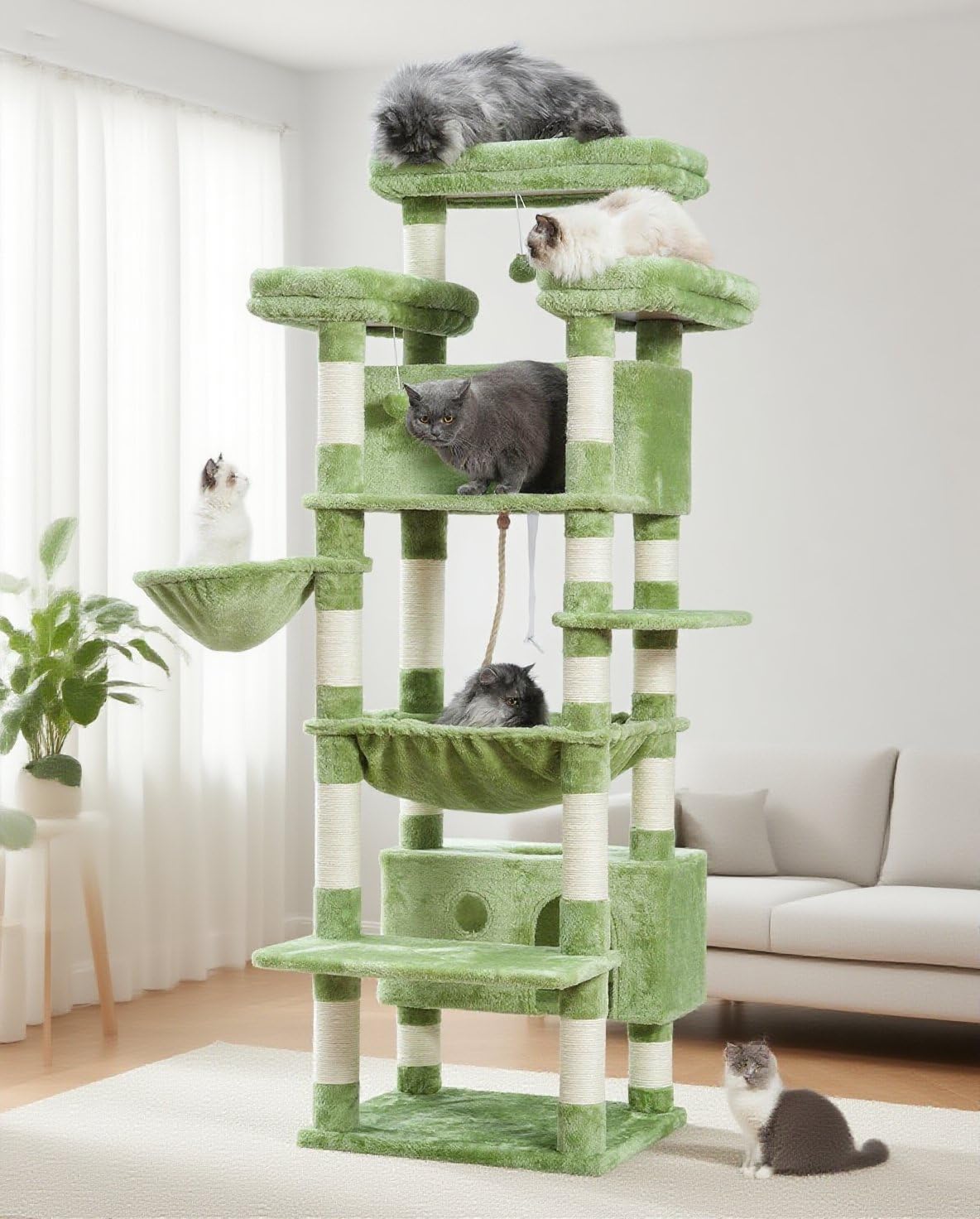 Gitelsnour Cat Tree for Indoor Cats Large