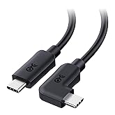 Cable Matters 20Gbps Right Angle USB C Cable - 6ft, Supports Up to [8K@30Hz / 4K@120Hz Video, 240W Charging, 20Gbps Data Transfer] 90 Degree USB C Cable, Right-Angle USBC to USBC Cord