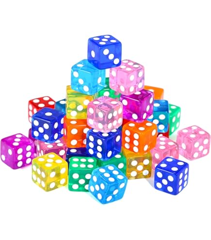 Lot de 10 dés à jouer polyédriques - YOSOO - Jeu de devinettes - Bleu