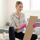 FRAMAR Pink Nitrile Gloves Small 100 Count Latex Free Disposable view 4