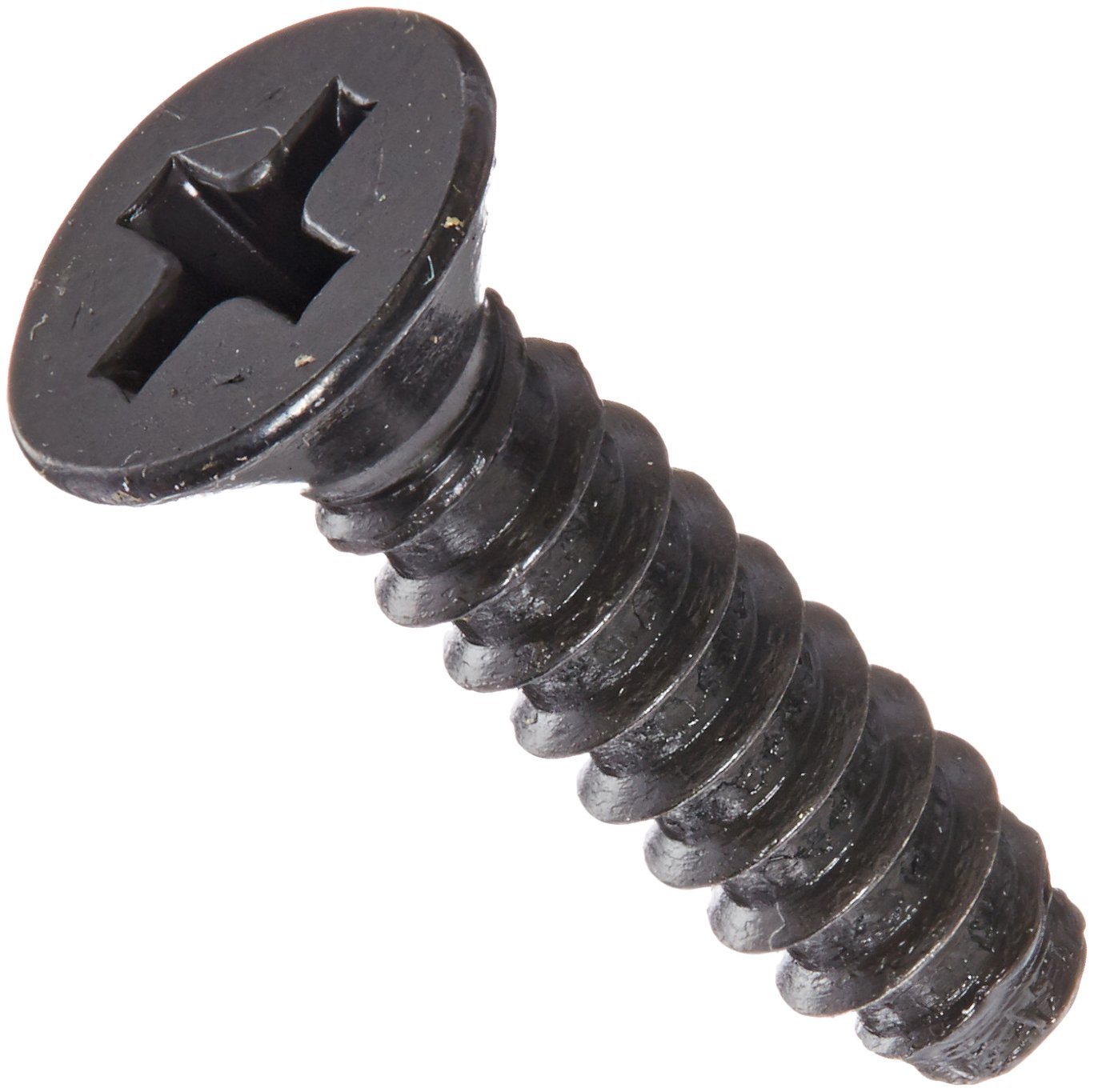Phillips Drive Black Oxide Finish 1 Length 1016 Thread Size Steel Sheet Metal Screw 82 degrees