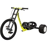 RipRider DXT Drift Trike | Pedal Drifting Tricycle (Yellow) | Proper Freestyle w/ Foot Pegs; Maximum Stability | Iconic Wheeled Ride-On For Kids, Adults Age 14+