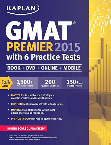 Download Kaplan GMAT Premier 2015 with 6 Practice Tests: Book + DVD + Online + Mobile. PDF