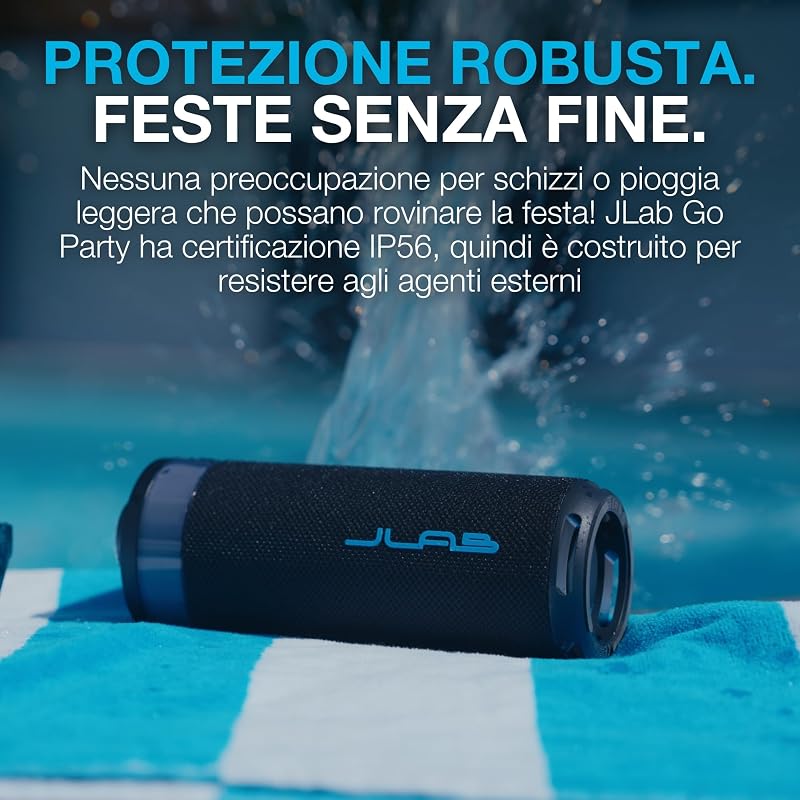 Go Party Cassa Bluetooth Portatile - 16+ ore, Mora