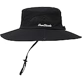 Womens Summer Sun Hat Beach Hat Wide Brim Outdoor UV Protection Hat Foldable Cool Mesh Ponytail Bucket Hat