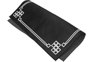 MUCKLILY Square Mahjong Table Mat 39.4"x39.4" Black Anti-Slip Noise-reducing Neoprene Pad for Tile Games