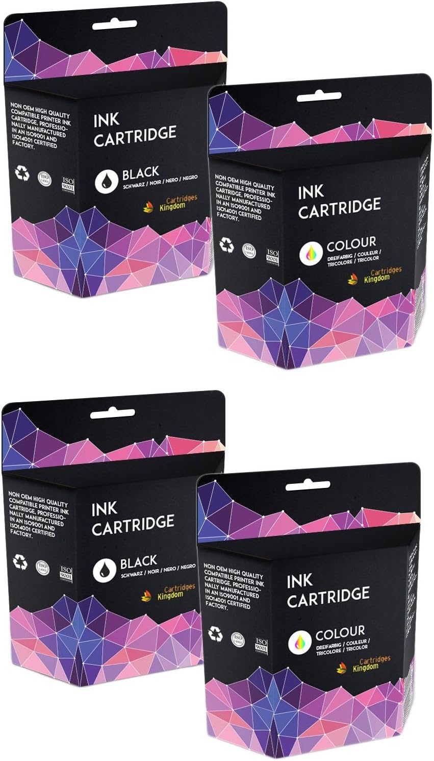 4 Compatible Ink Cartridges for Canon PG-545XL CL-546XL Pixma iP2840 iP2850 MG2400 MG2450 MG2455 MG2550 MG2550S MG2555 MG2555S MG2920 MG2950 MG2950S MG3050 MG3051 MG3052 MG3053 MX490 MX495 TS3151
