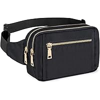 Fanny Packs for Women Men, Fashion Waist Pack Belt Bags for Teen Girls with Multi-Pockets Adjustable Belts, Cute Fanny…