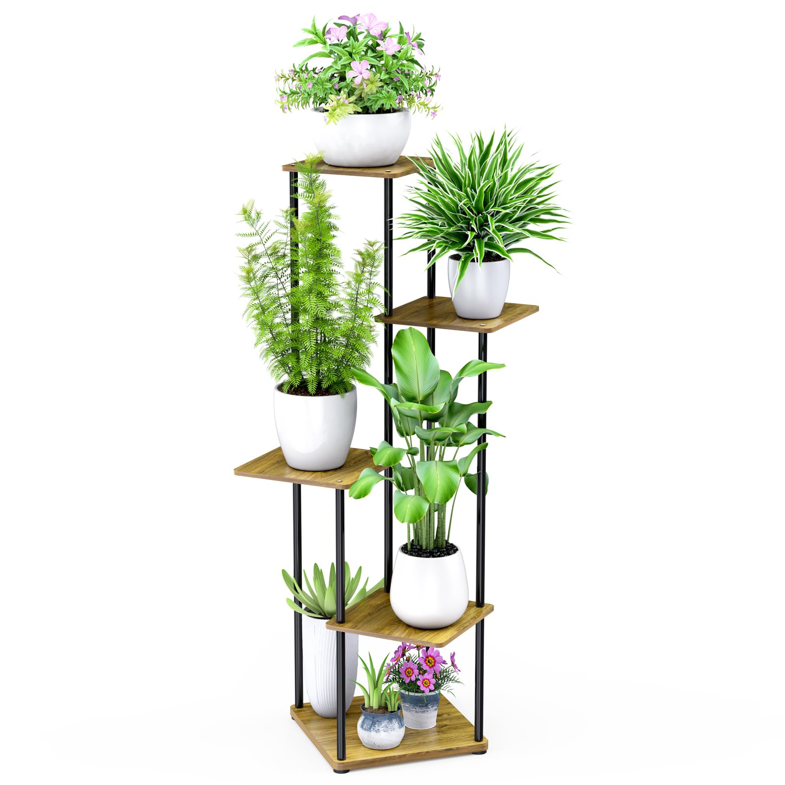 STLOVe 5 Tier Plant Stand , Flower Stand Outdoor Indoor,Plant Holder