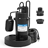 Acquaer 1/3 HP Sump Pump, 3040 GPH Submersible