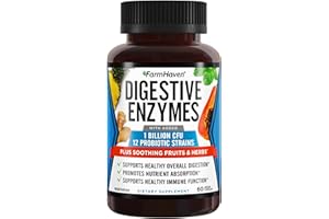 FarmHaven Digestive Enzymes with 18 Probiotics & Herbs | Papaya, Bromelain, Protease & More for Lactose Absorption & Better Digestion | Helps Bloating, Gas, Constipation | Vegetarian, 60 Capsules