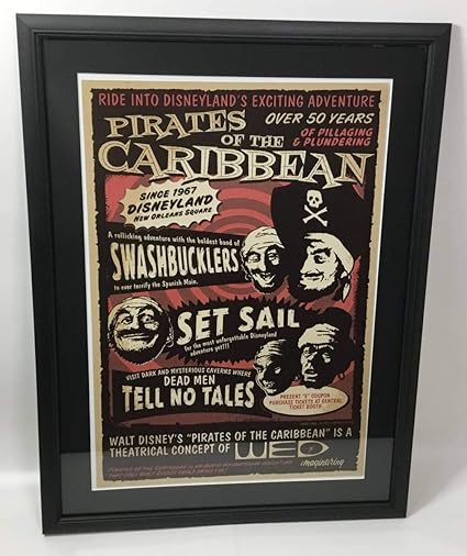 Amazon ディズニー オフィシャル パイレーツオブカリビアン ディズニーランド グッズ カリブの海賊 ミッキー 額装品 ポスターサイズ 30 46 でぃずにー 不朽 名作 アニメ 萌えグッズ 通販