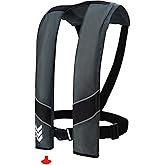 Inflatable Life Jackets for Adults Automatic Life Vests PFD Low Profile Load Capacity Up to 330lbs