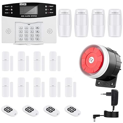 thustar Home Security con alarma GSM Sistema de seguridad para puerta Sensor y detector de movimiento, ...