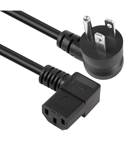 Nedis Câble D'alimentation Tripolaire Noir - 5 Mètres - Coudé - Câble Secteur