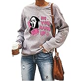 Ykomow Halloween Witches Brew SweatShirt for Women Sanderson Sisters Shirt Funny Halloween Cat Sweaters