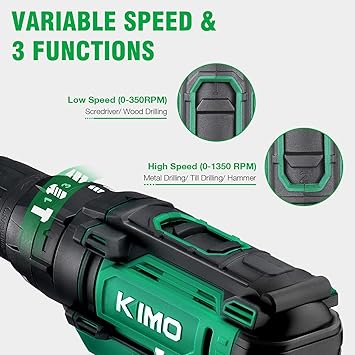 K I M O. KIMO-T20 Drill Driver Power Drill Drivers product image 4