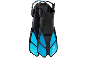 Cressi Adult Short Adjustable Swim Fins with UltraResistant Buckles, Very Light - Ideal for Traveling | Bonete: Designed in Italy