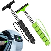 Side Mirror Squeegee, 2 PCS Car Mirror Squeegee, Retractable Car Rearview Mirror Wiper for All Vehicles, Universal Automotive Accessories