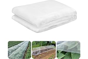 Homoda Garden Netting Pest Barrier, 10ft x 50ft Cicada Netting for Trees Ultra-fine Mesh Insect Netting, Row Cover Mesh Netting for Garden Protection, Ideal for Vegetables, Fruits, Flowers
