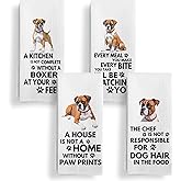 Qeheb Boxer Dog Kitchen Towels Set of 4, Every Meal You Make Dogs Kitchen Towels Decorative Set, Boxer Dog Gifts for Women Hand Dish Tea Towels for Kitchen 16x24 Inch