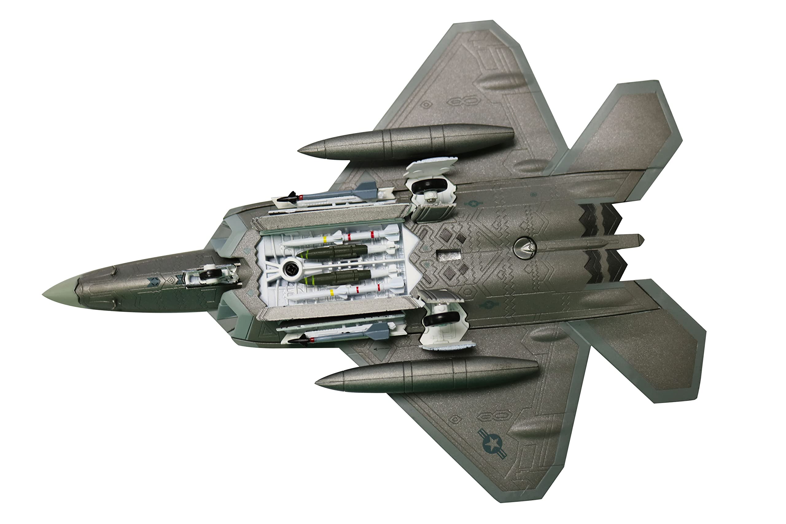 Photo 1 of wltk USAF F-22 Raptor 1/100 Diecast Aircraft Model (Beast Mode)
