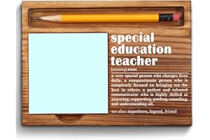 VIZUZI Special Education Teacher Sticky Note Holder, Special Education Teacher Gifts, Thank You Appreciation Gifts for Special Education Teacher Women Men from Student Self-Stick Note Pad Holders ZSS30