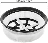 Spares2go 12" Microfibre Cloth Round Filter for Numatic Henry Hetty James view 3