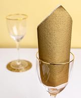 Talking Tables Soft Gold 2ply Paper Napkins 33cm x 33cm 100 Pack view 6