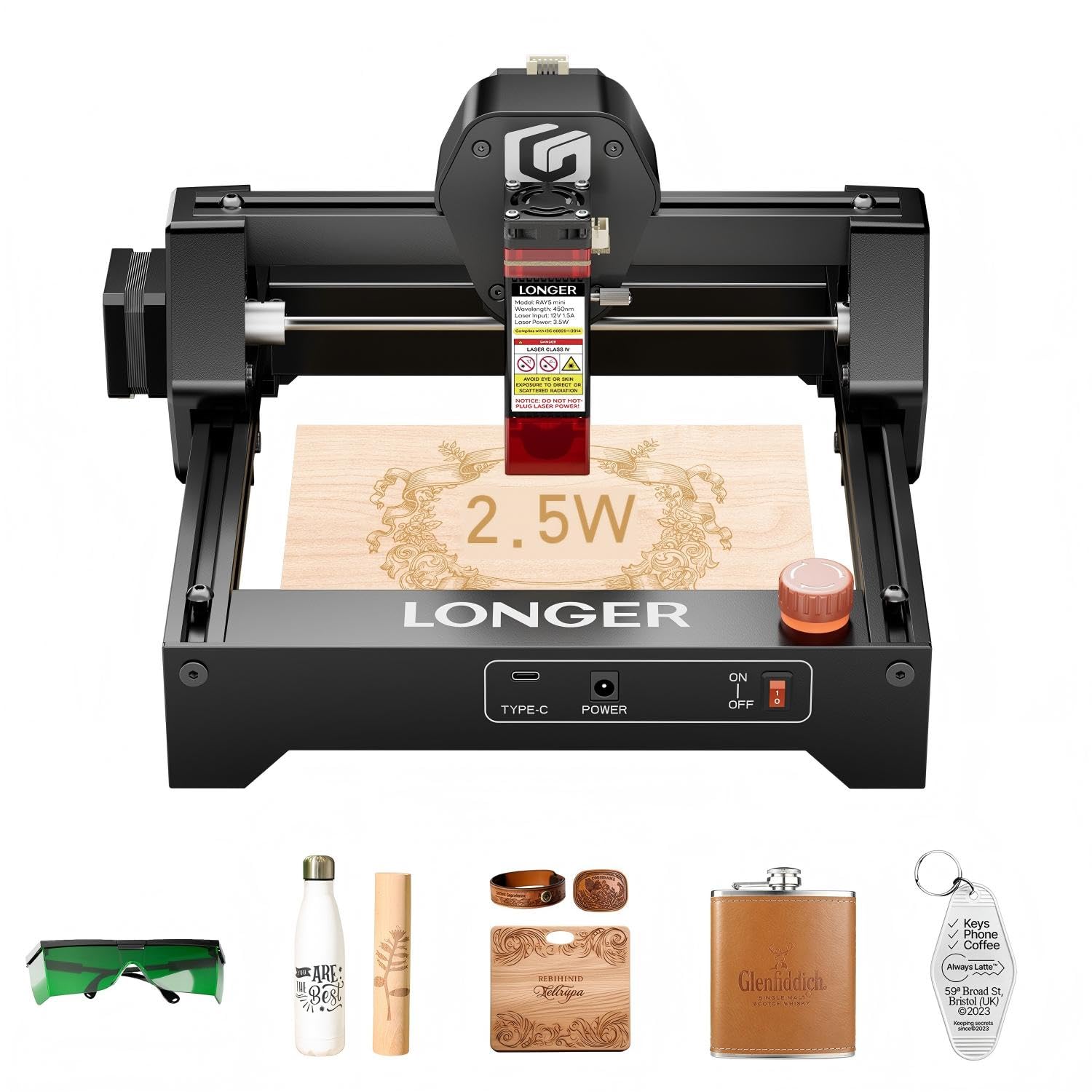 LONGER RAY5 Mini Laser Engraver with WiF...