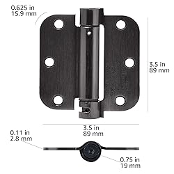 Amazon Basics Self-Closing Door Hinge, 3.5 Inch x