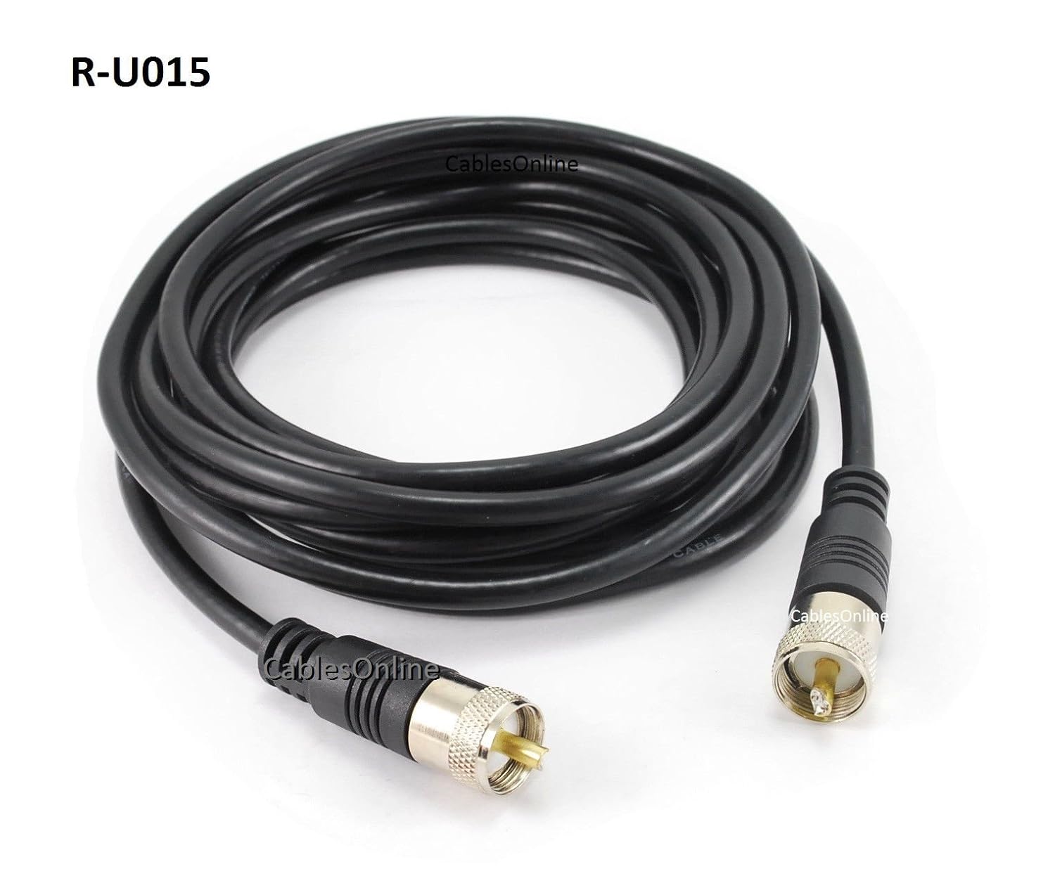 PL259 Male to Male Antenna Cable 25ft RG8x Coax UHF RU025