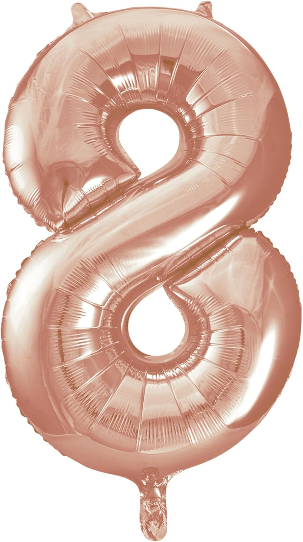 Unique Rose Gold Number 8 Shaped Large Foil Balloon 86cm 1 Piece