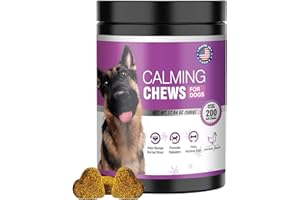 Hemp Calming Chews for Dogs 200Pcs Dog Calming Treat and Bites with Hemp Oil-Anti Anxiety and Stress Relief Melatonin Treats 