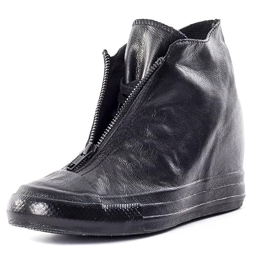 converse all star lux wedge black trainers