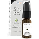 Hyalogic Pure Hyaluronic Acid Serum for Face - Hydrating, Non-Greasy, Fragrance-Free, 0.47 Ounce