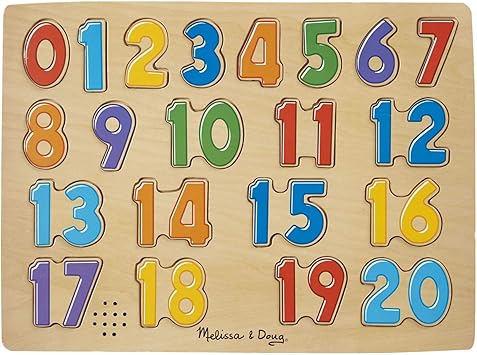 Learn Your Numbers Wooden Sound Puzzle