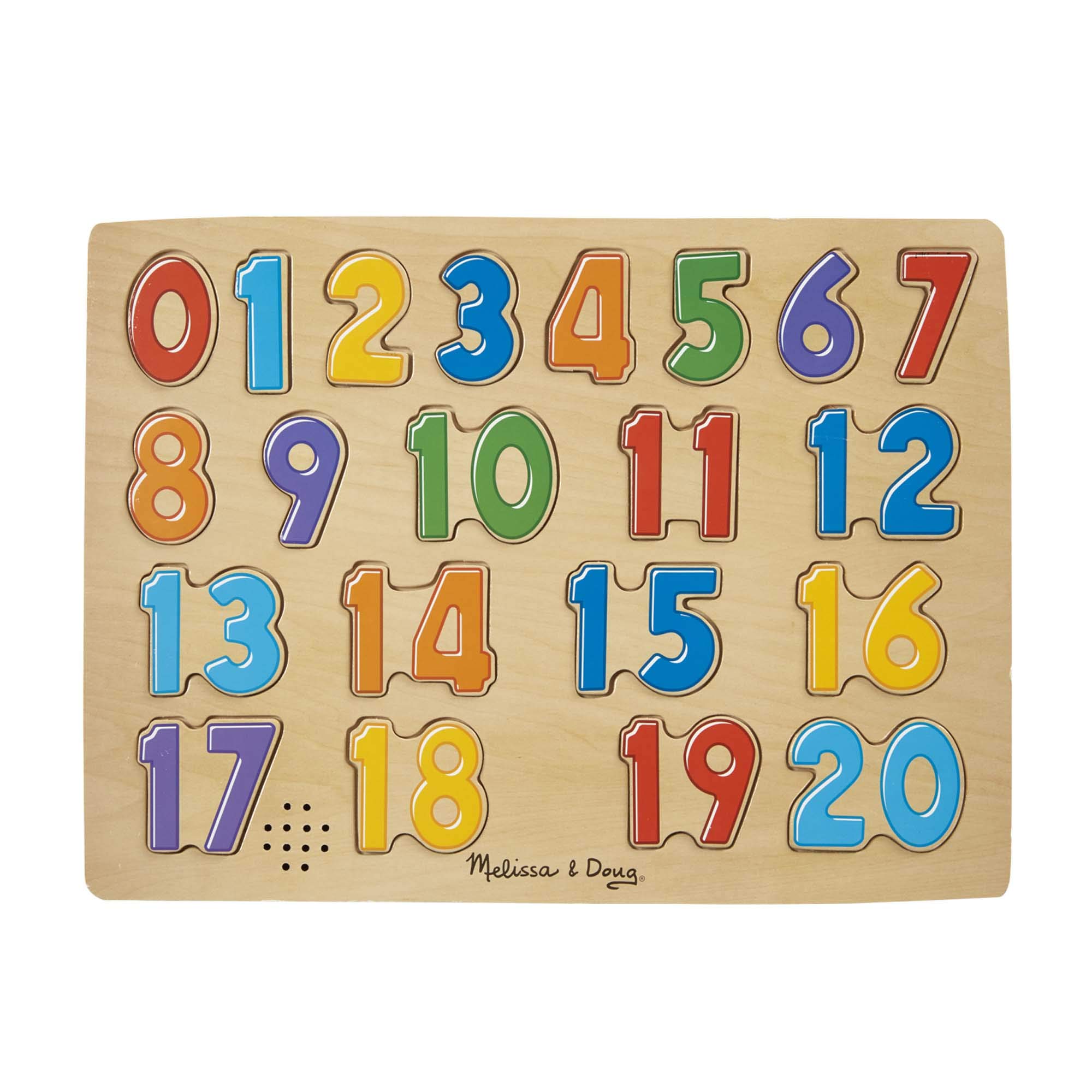 Melissa & Doug Numbers Sound Puzzle Wooden Puzzle With Sound Effects