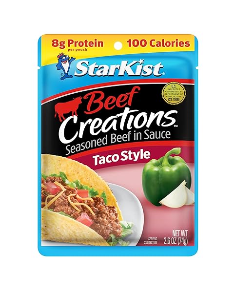 STARKIST BEEF CREATIONS TACO STYLE, 2.6 OZ POUCH