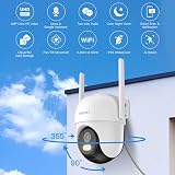ARENTI 5G/2.4G Pan Tilt Outdoor Security Camera 2.5K 4MP WiFi CCTV view 3
